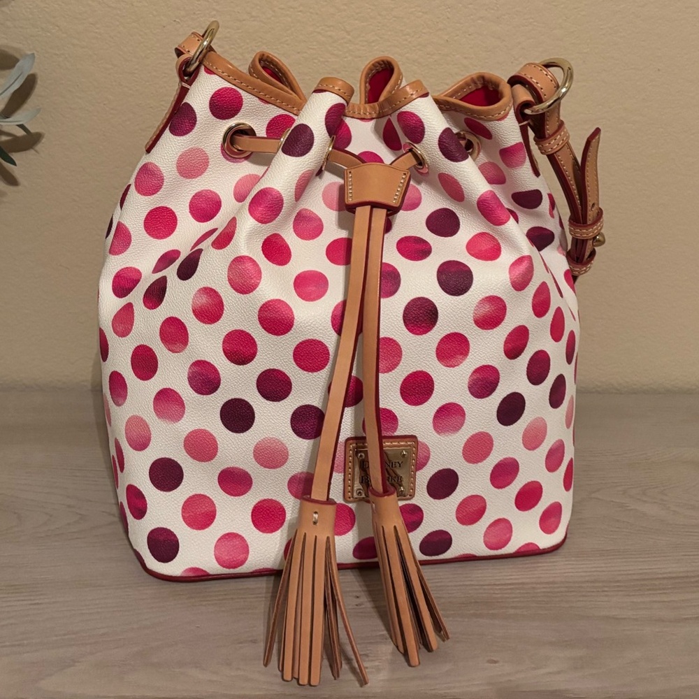 Dooney & Bourke Red and Pink Polka Dot Bag